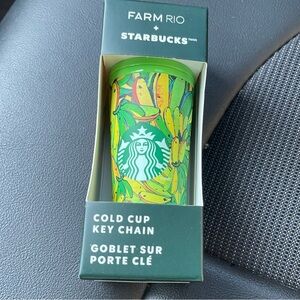 Starbucks Limited Farm Rio Cold Cup Key Chain May 2025 Release Yellow Banana